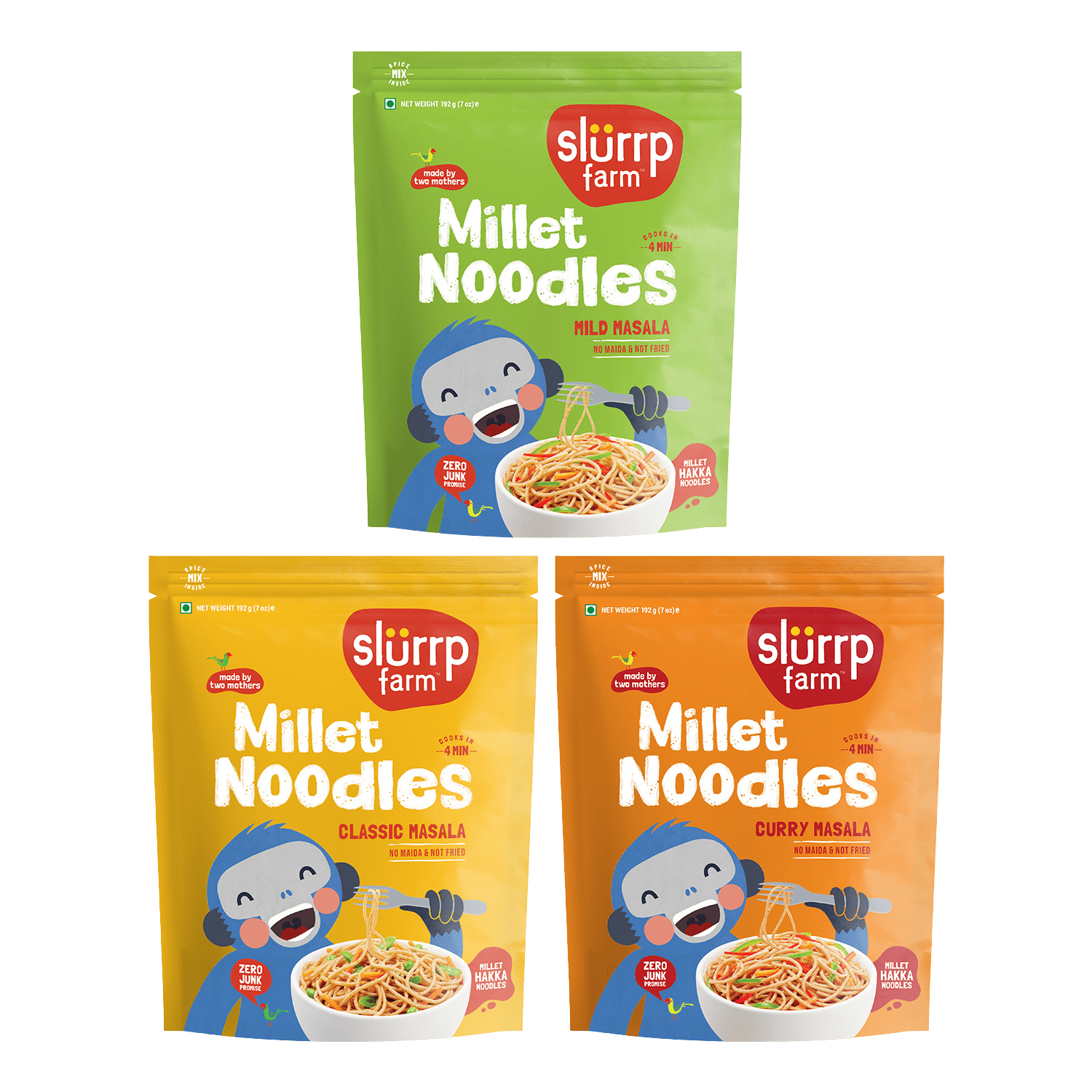 Millet Noodles - All Flavours x 3