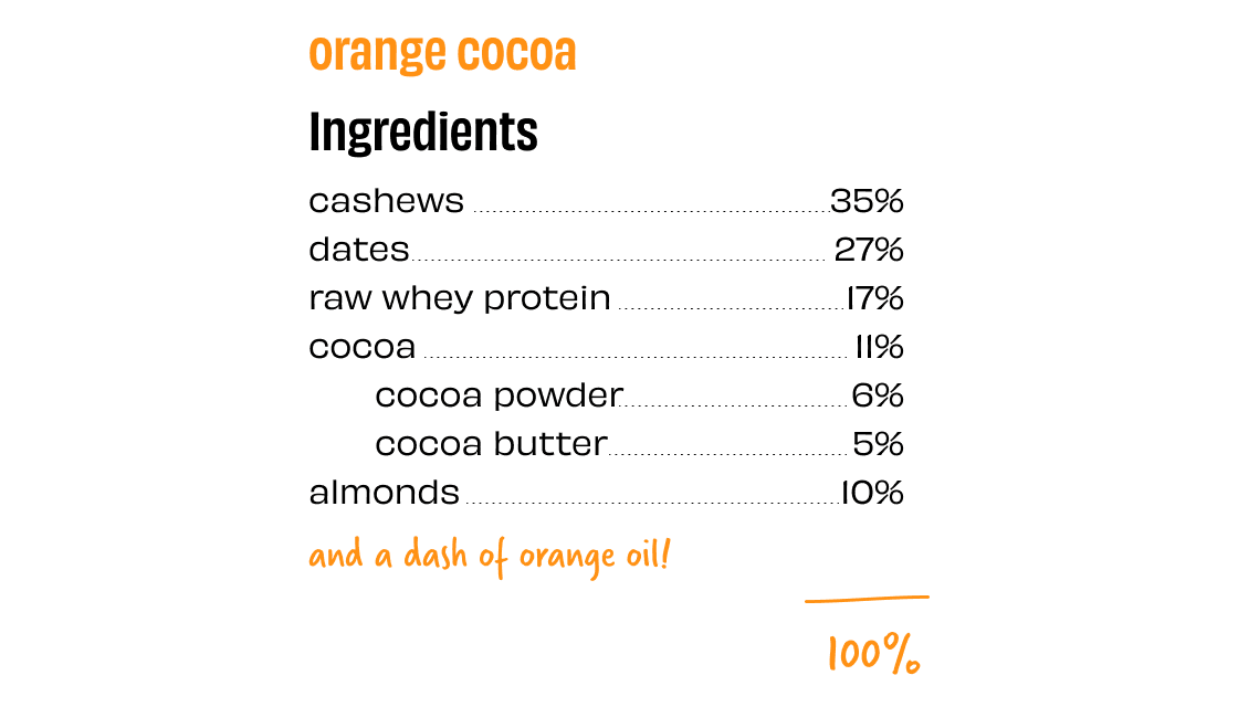 Orange Cocoa Protein Bars - Box of 8