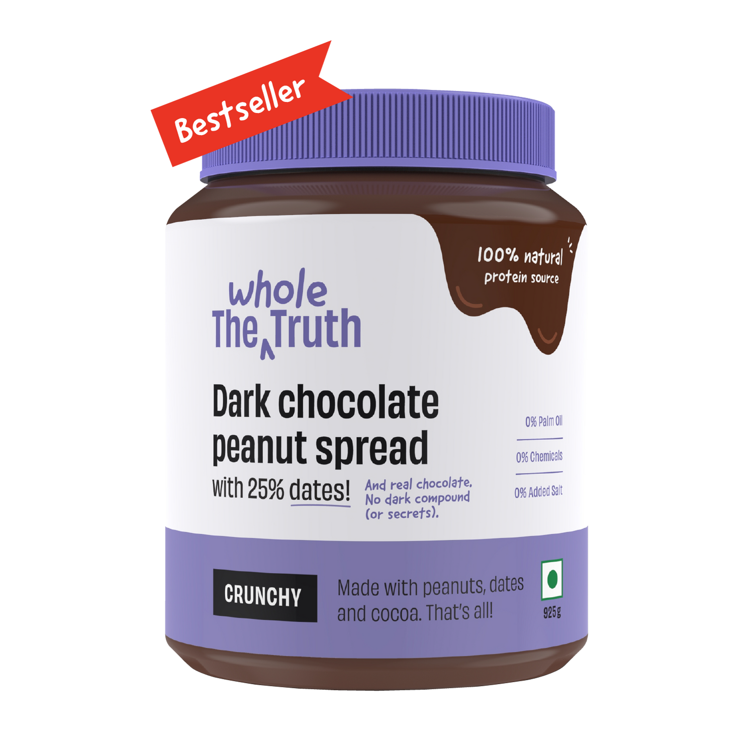 CRUNCHY - Dark Chocolate Peanut Spread
