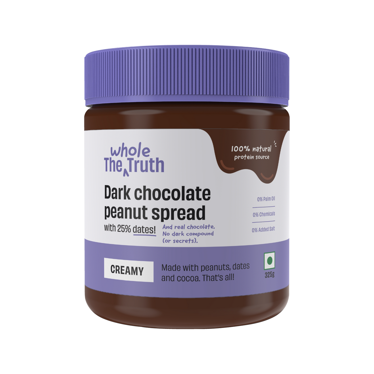 CREAMY- Dark Chocolate Peanut Spread