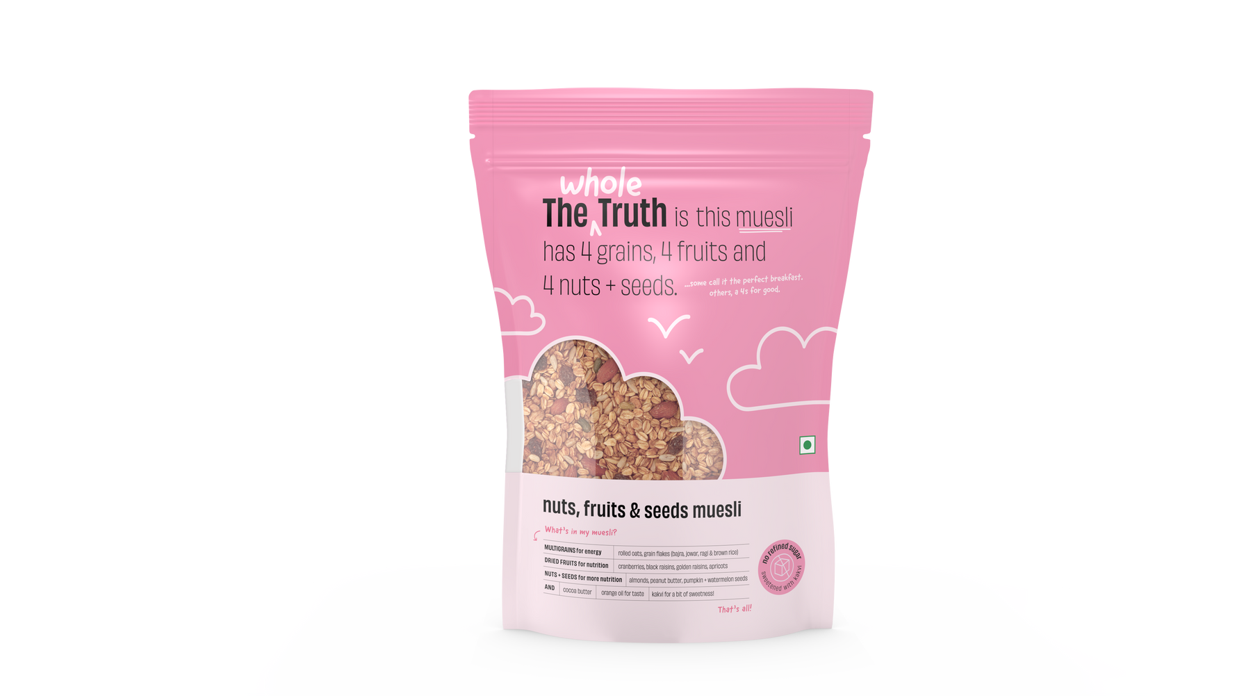Nuts, fruit & Seeds Muesli - Pack of 350 g