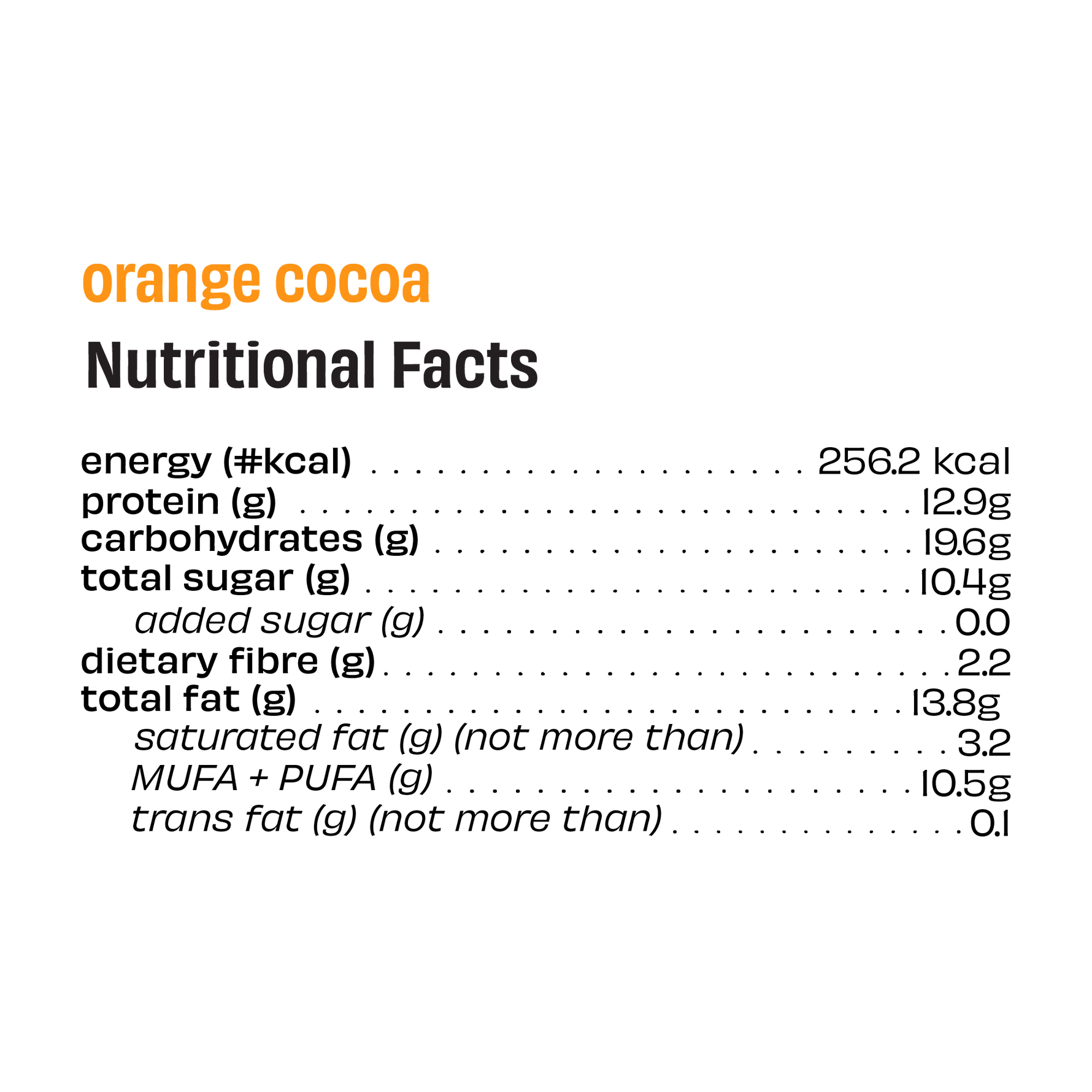 Orange Cocoa Protein Bars - Box of 8