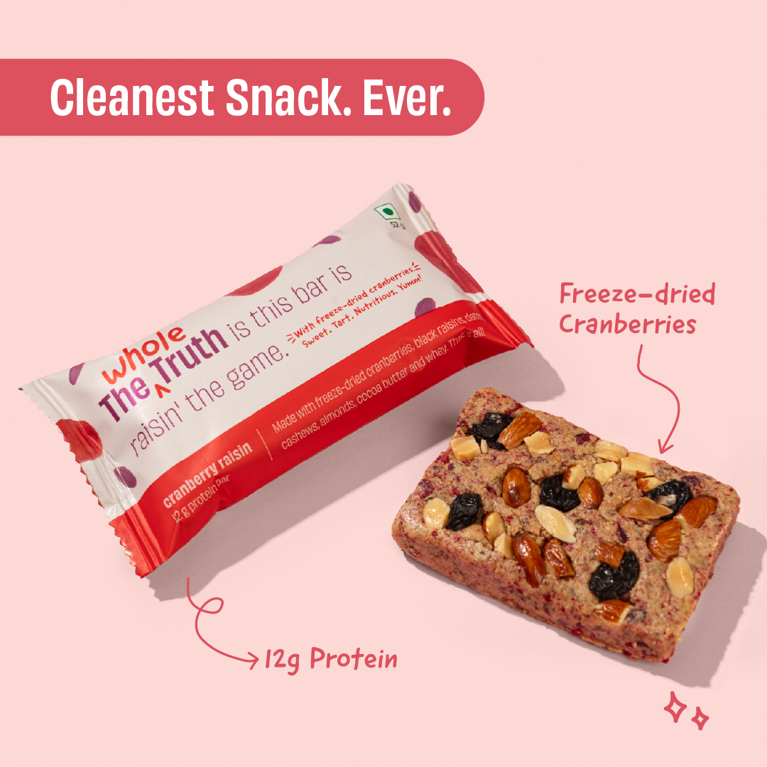 Cranberry Raisin Protein Bars - Box of 8