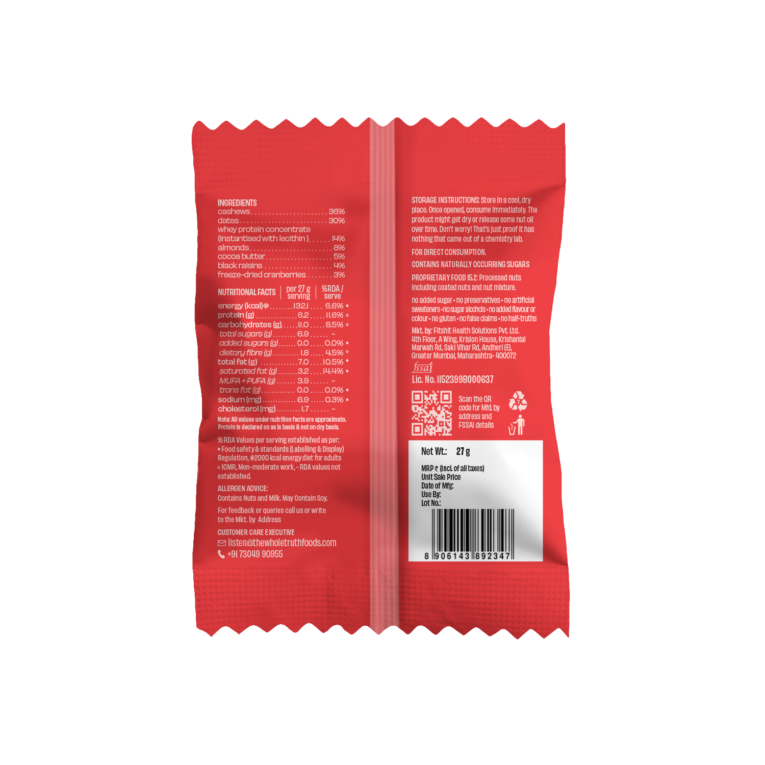 Personalised Box - Pack of 24 Mini Protein Bars