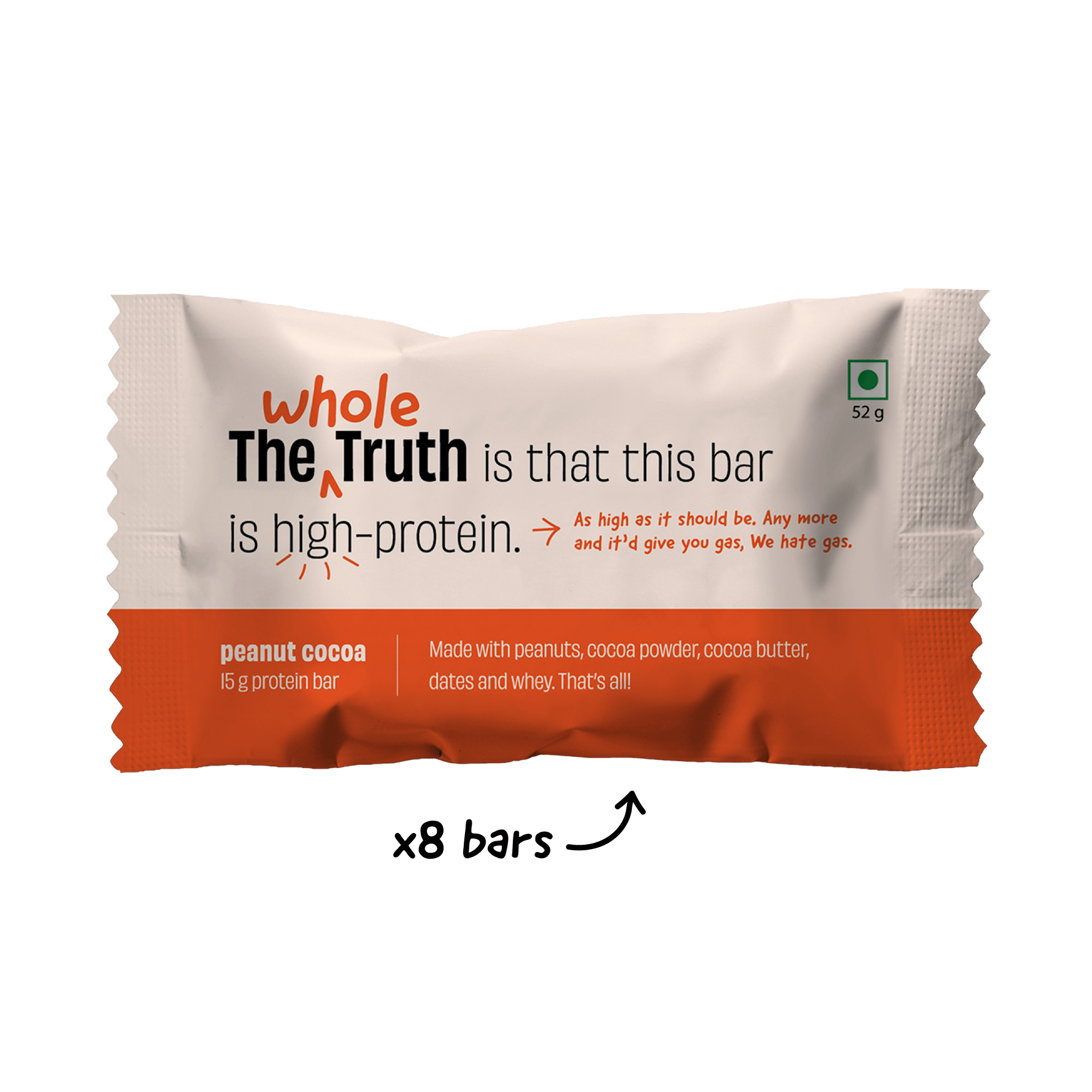 Peanut Cocoa Protein Bars - Box of 8