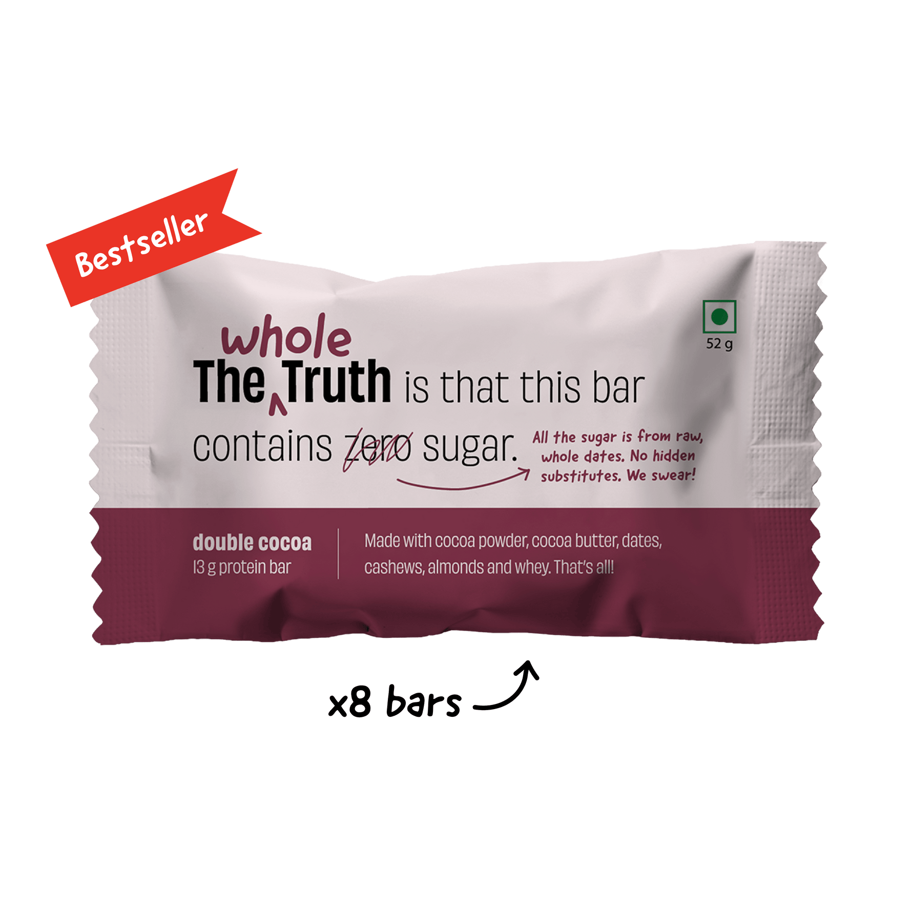 Double Cocoa Protein Bars - Box of 8