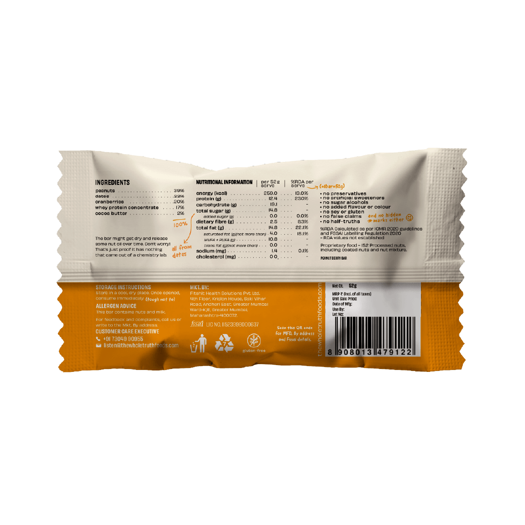 Peanut Butter Protein Bars - Box of 8