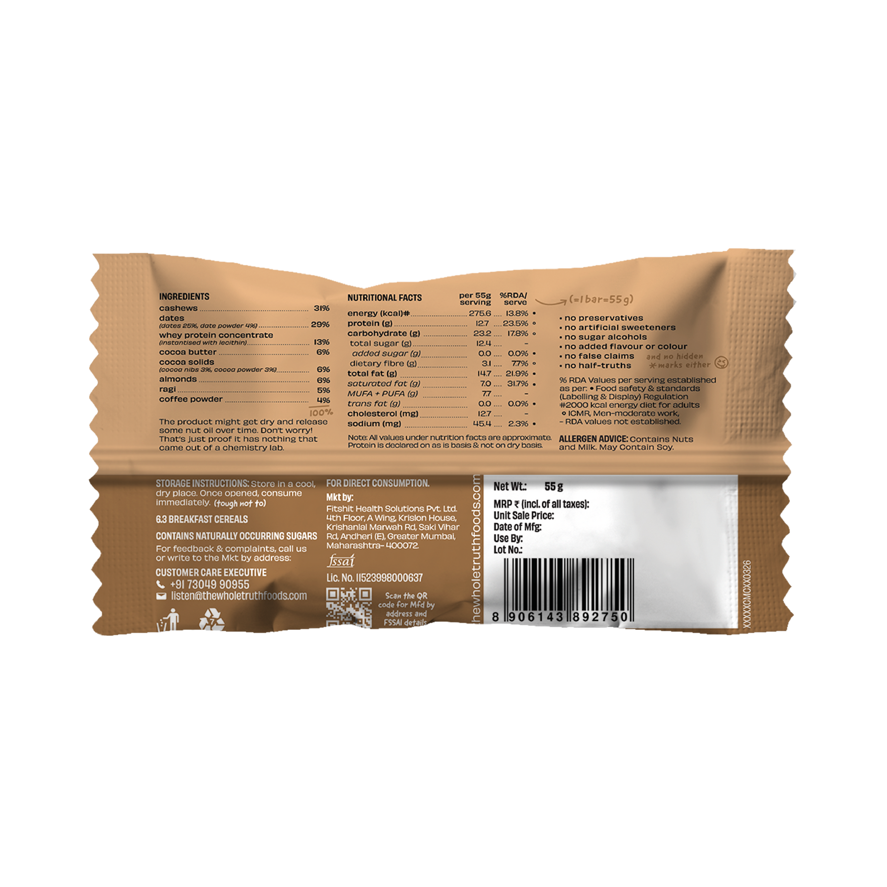 Personalised Box - Pack of 30 Protein Bars