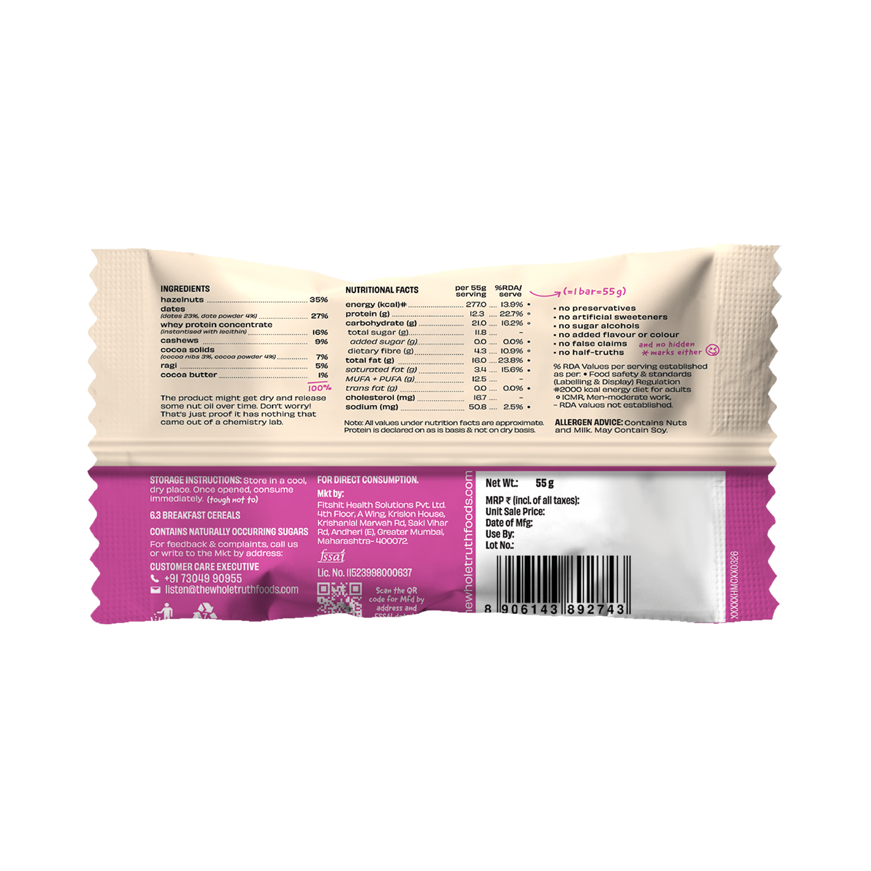 All in One - Pack of 8 Millet Bars