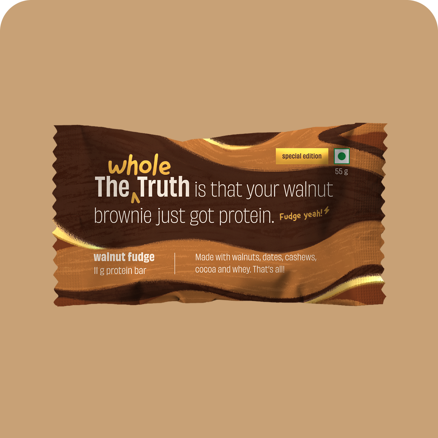 Walnut Fudge Protein Bars - Pack of 2