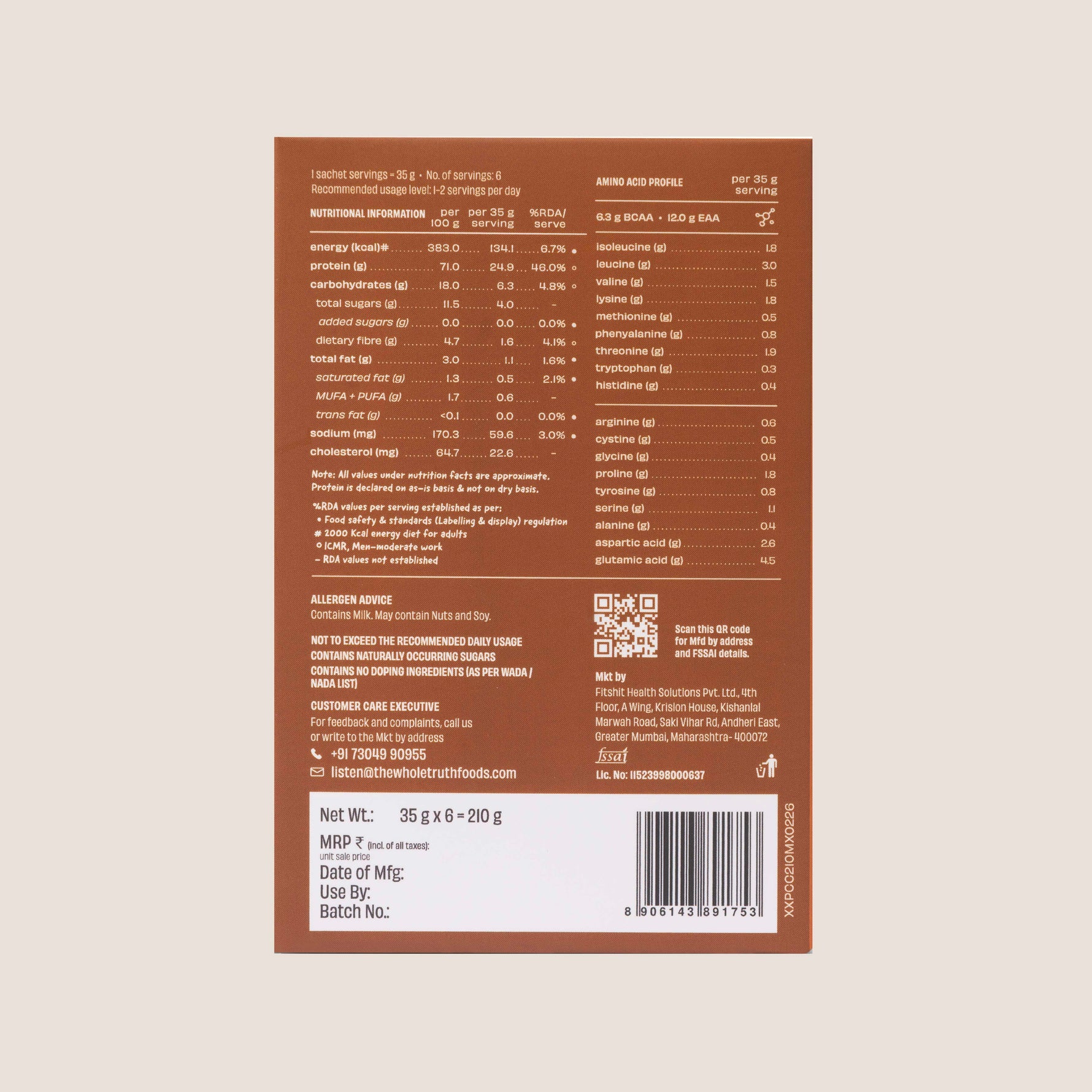 Cold Coffee 24 g Protein Powder