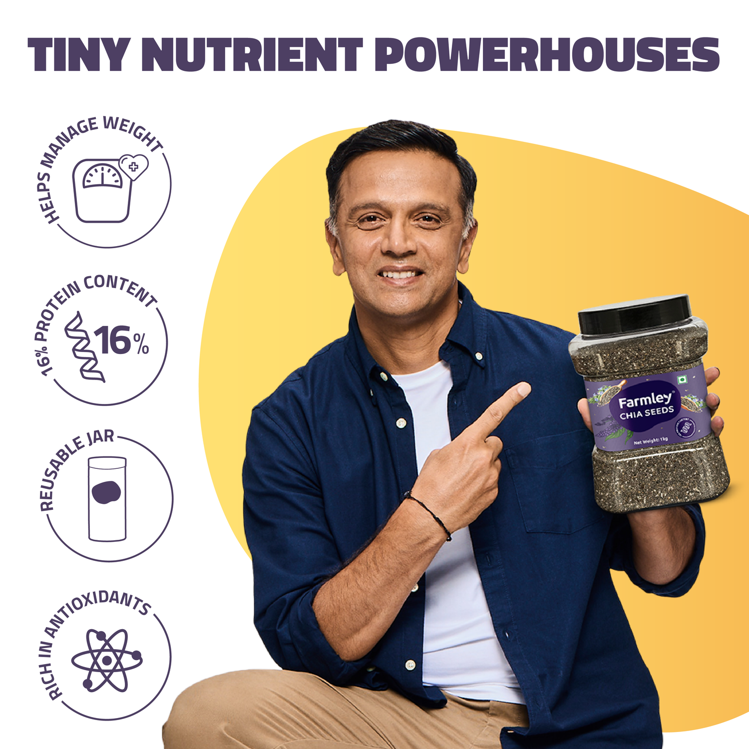 Chia seeds 1 kg Jar