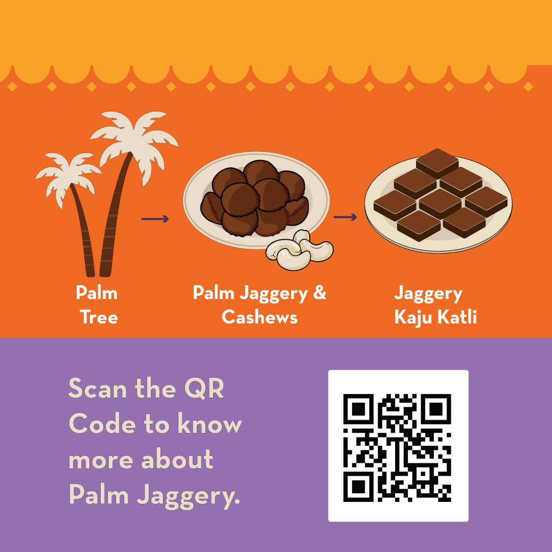 Jaggery Kaju Katli | Made with Palm Jaggery