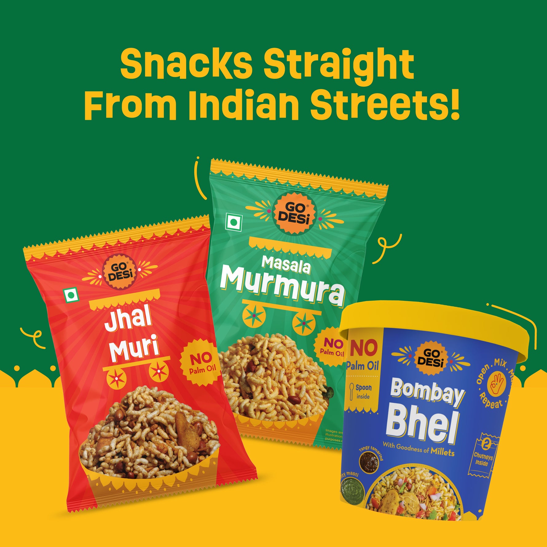 Garlic Masala Murmura | With Bold Garlic | No Palm Oil | Pack of 3