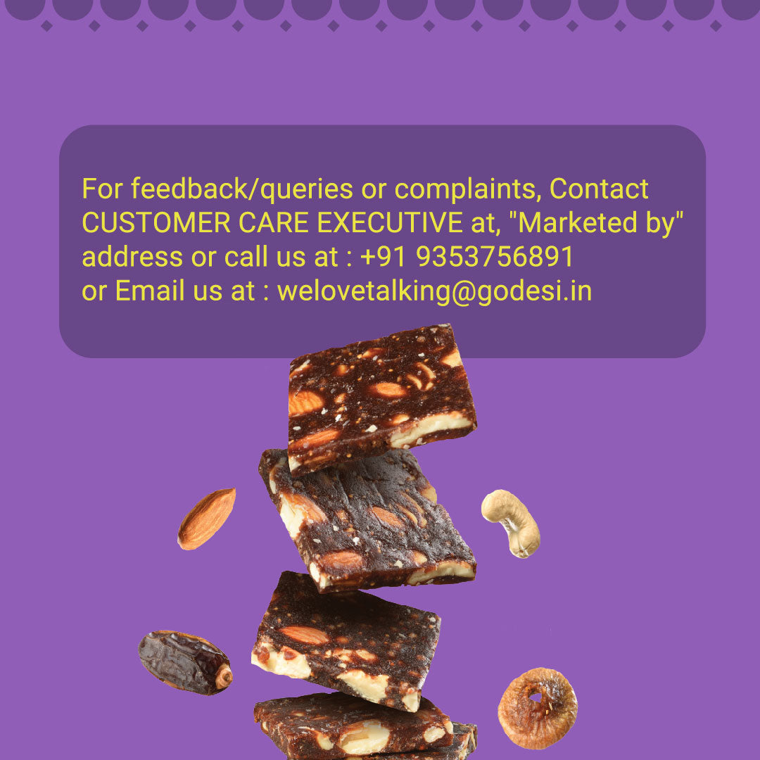 Dry Fruit Barfi | Made with 93% Dry Fruits | Pack of 6