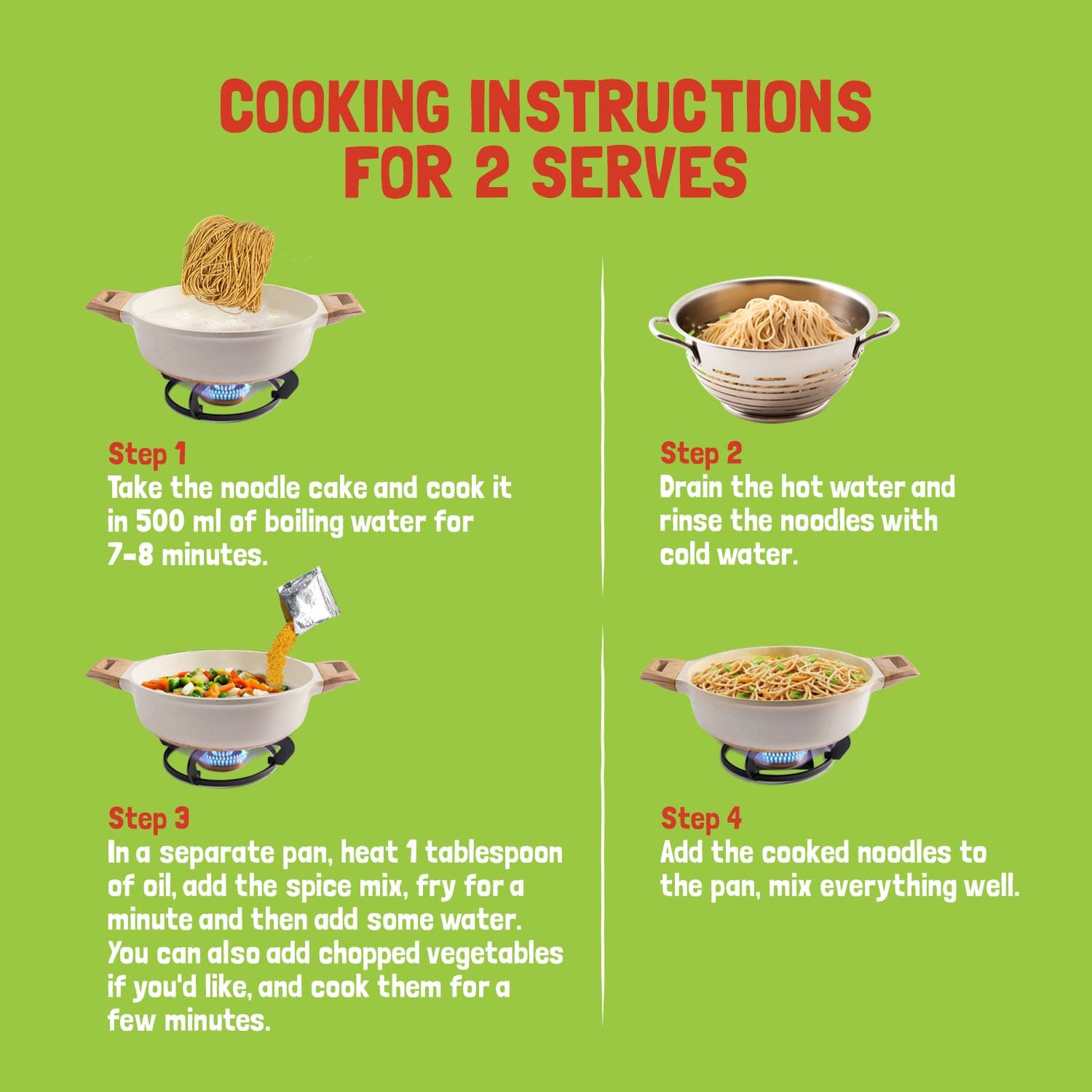 Millet Noodles - Mild Masala (Serves 2)