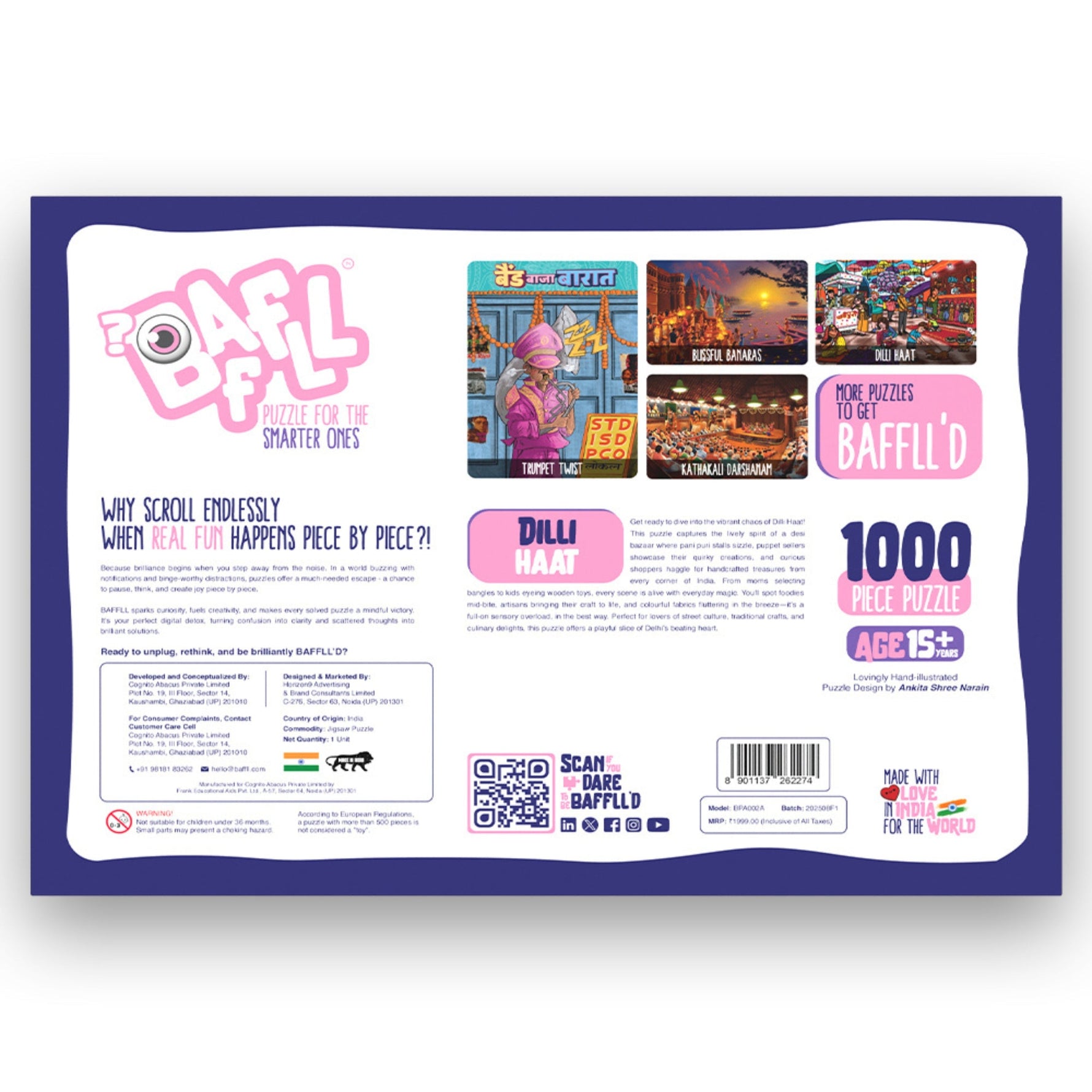 Jigsaw Puzzle 1000 pieces - Dilli Haat