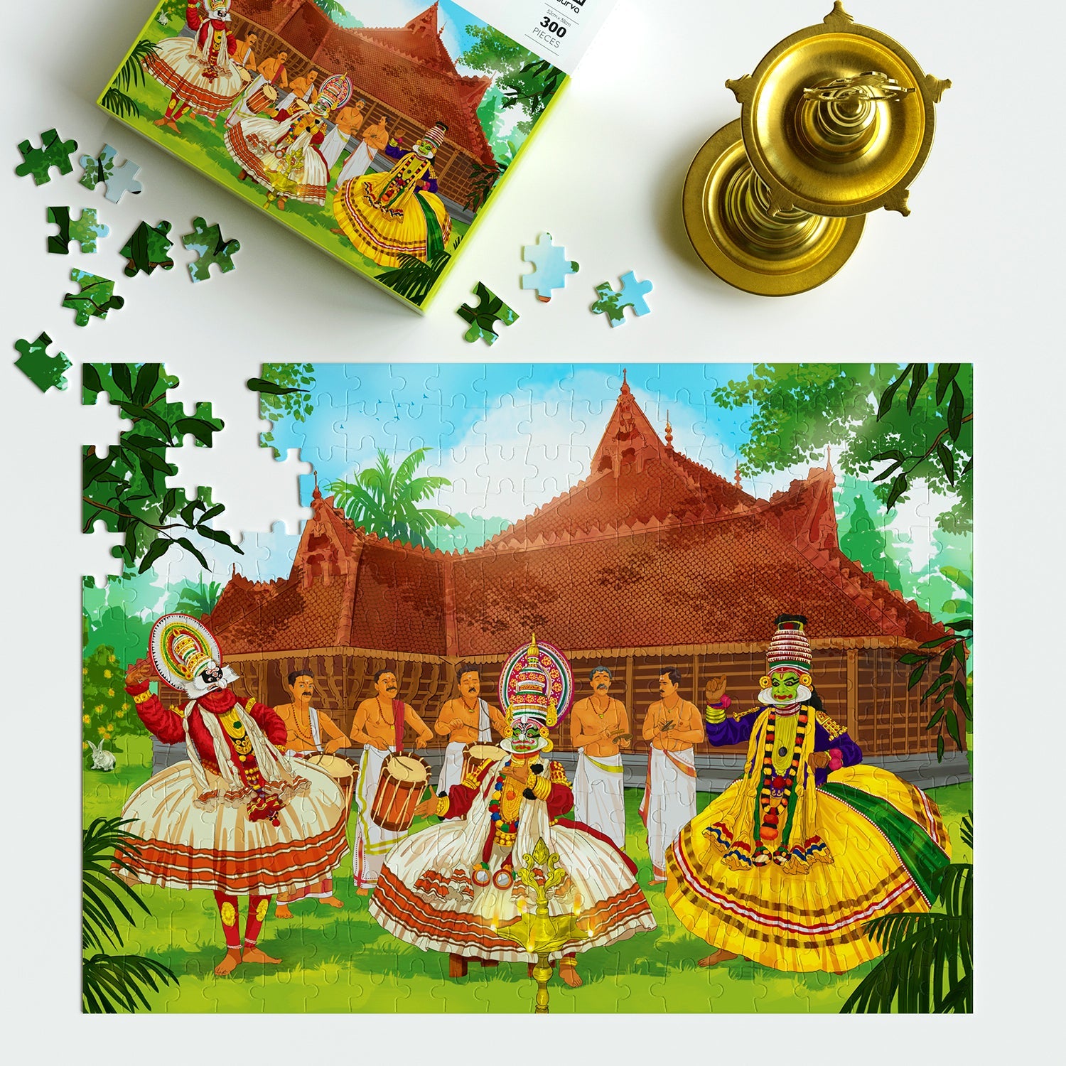 Kathakali - The Exuberant Indian Opera - 300pcs puzzle