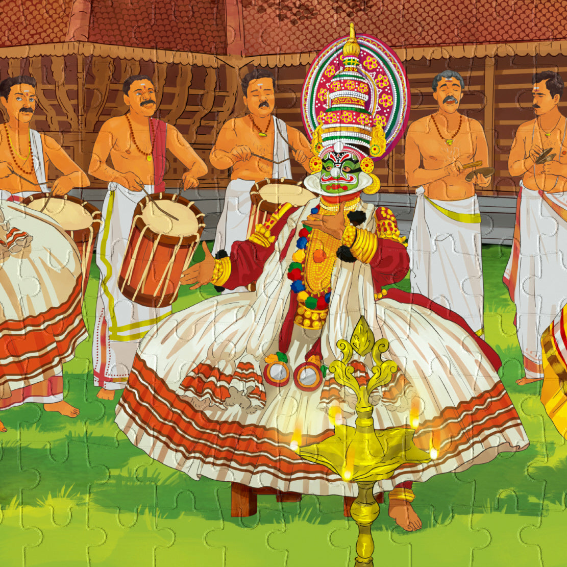 Kathakali - The Exuberant Indian Opera - 300pcs puzzle