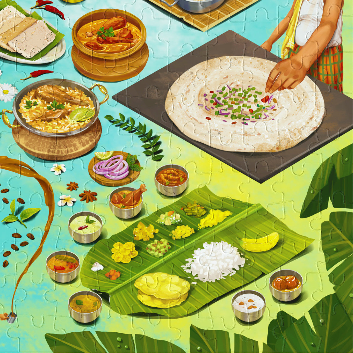 Melting Pot - South Indian Gastronomy - 100pcs puzzle