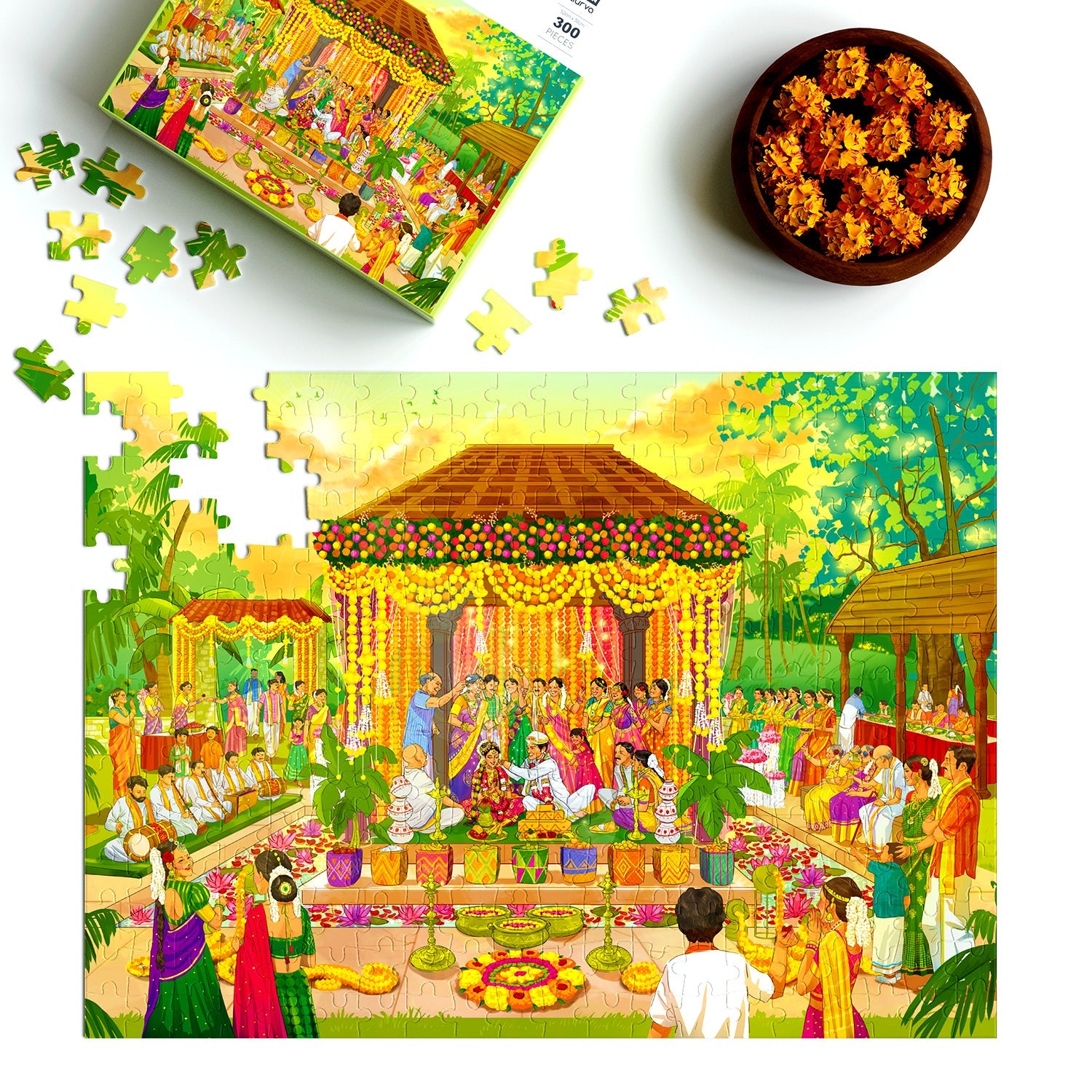 Sacred Knot - South Indian wedding- 300pcs puzzle