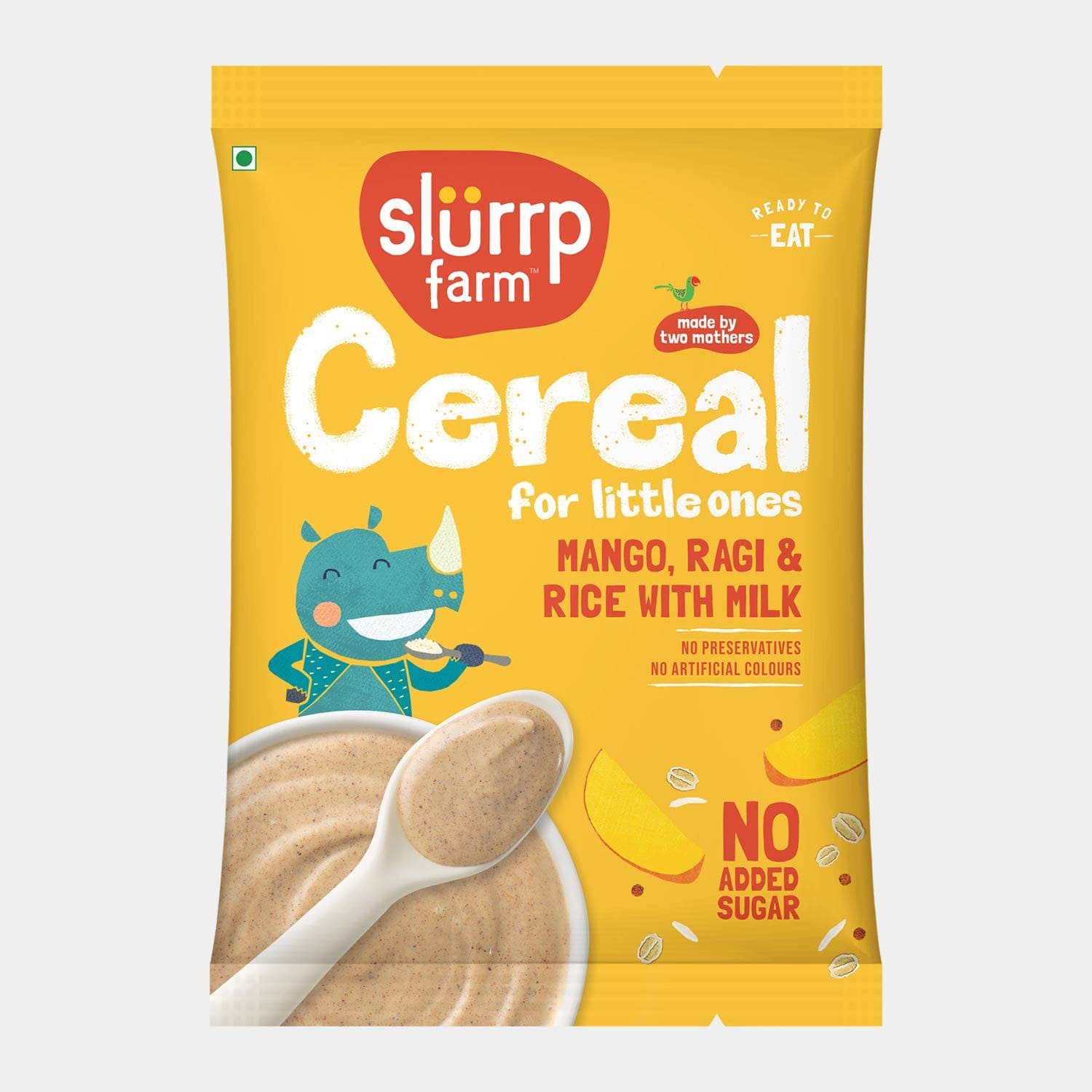 TRIAL PACK - Ragi & Rice Cereal: Mango (No Added Sugar), 50g Pack