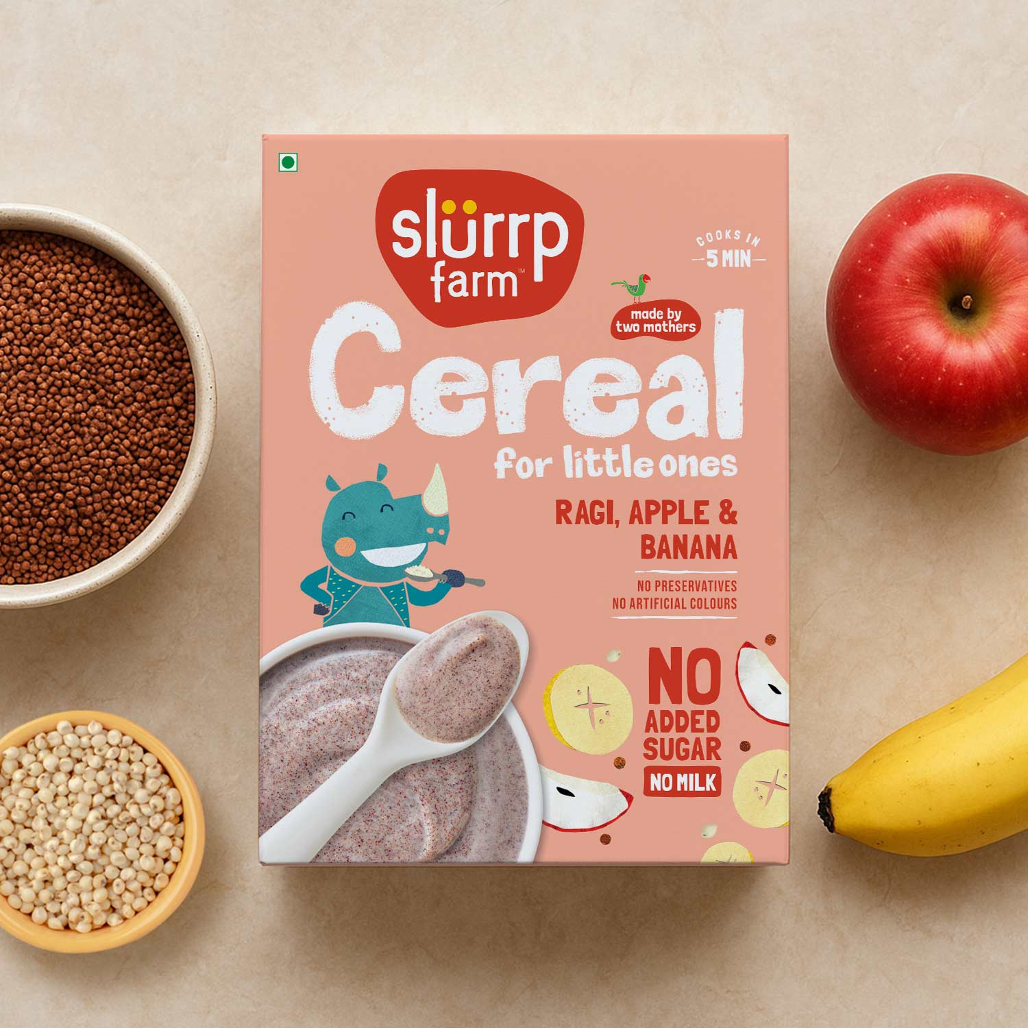 Ragi, Apple & Banana Cereal