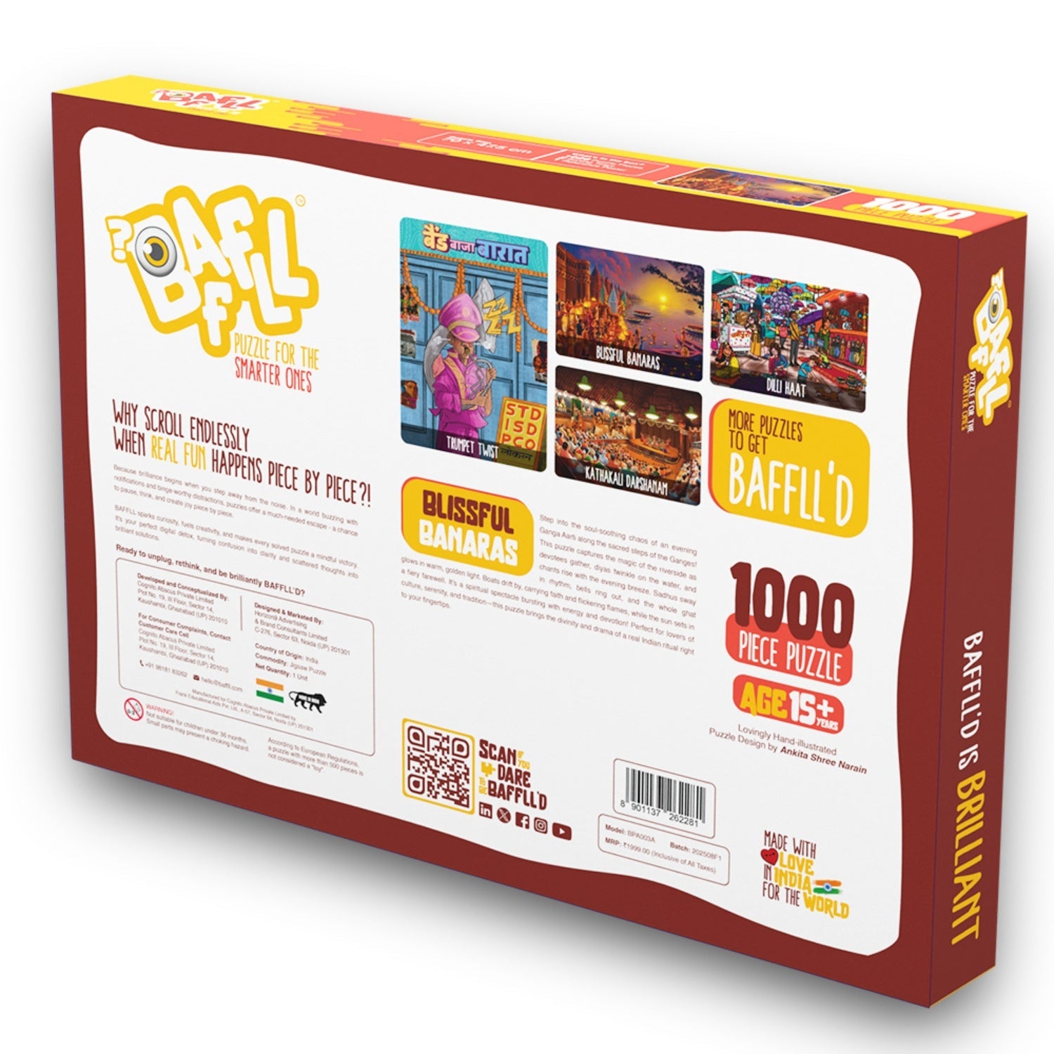 Jigsaw Puzzle 1000 pieces - Blissful Banaras
