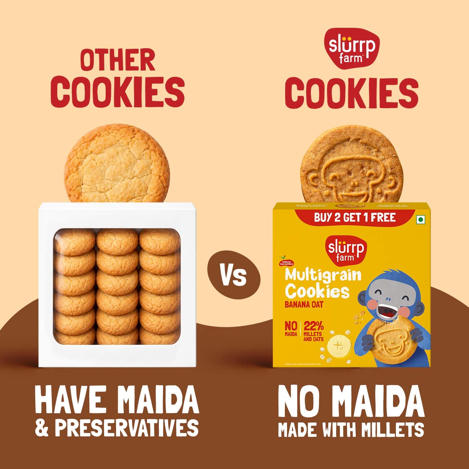 Banana Oat Cookies | Buy 2 Get 1 Free | Super Value Pack