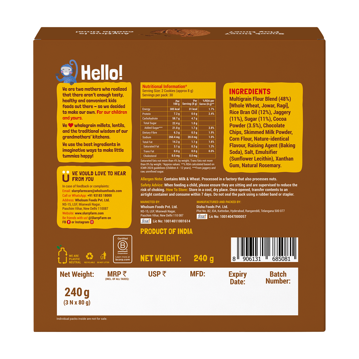 Choco Ragi Cookies | Buy 2 Get 1 Free | Super Value Pack