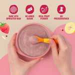 First Bites Strawberry, Sprouted Ragi & Rice Cereal with Milk for Little Ones