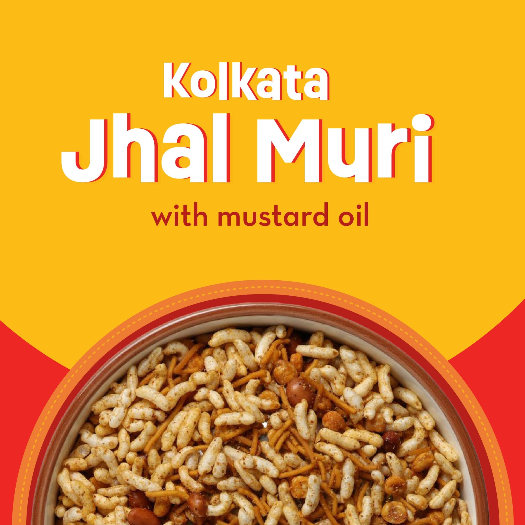 GO DESi - Kolkata Jhalmuri, Bombay Bhel & Garlic Masala Murmura | Pack of 3 | No Palm Oil