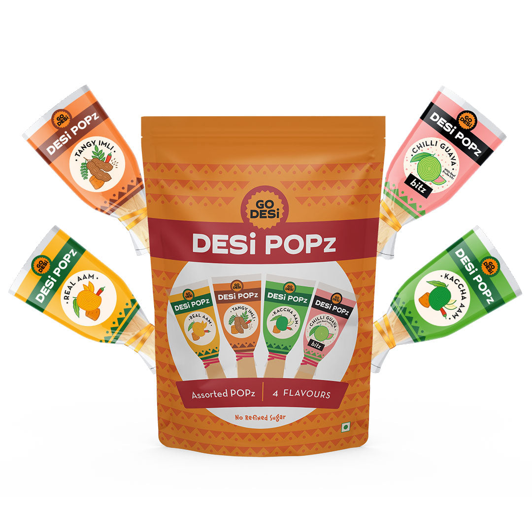 DESi Popz Assorted Pack x2 | 4 Flavours | Pack of 20