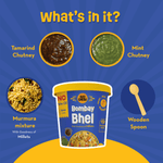 GO DESi - Kolkata Jhalmuri, Bombay Bhel & Garlic Masala Murmura | Pack of 3 | No Palm Oil
