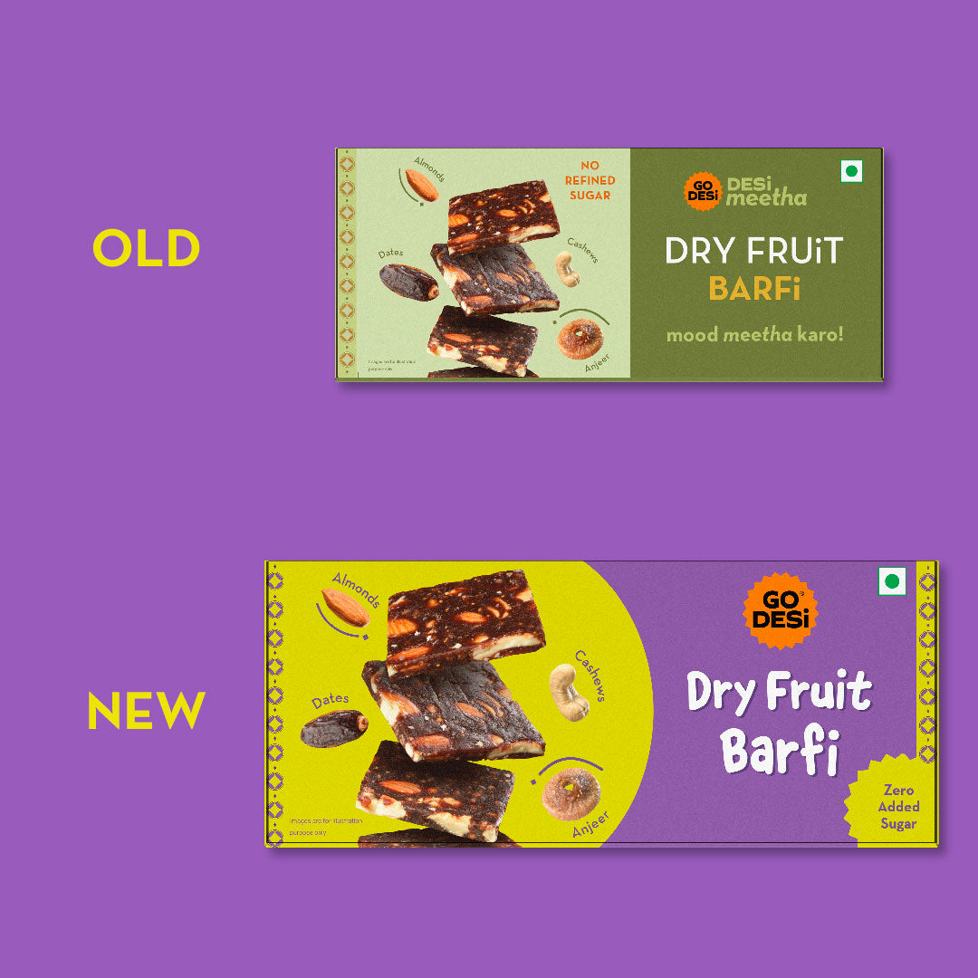 Dry Fruit Barfi | Made with 93% Dry Fruits | Pack of 6