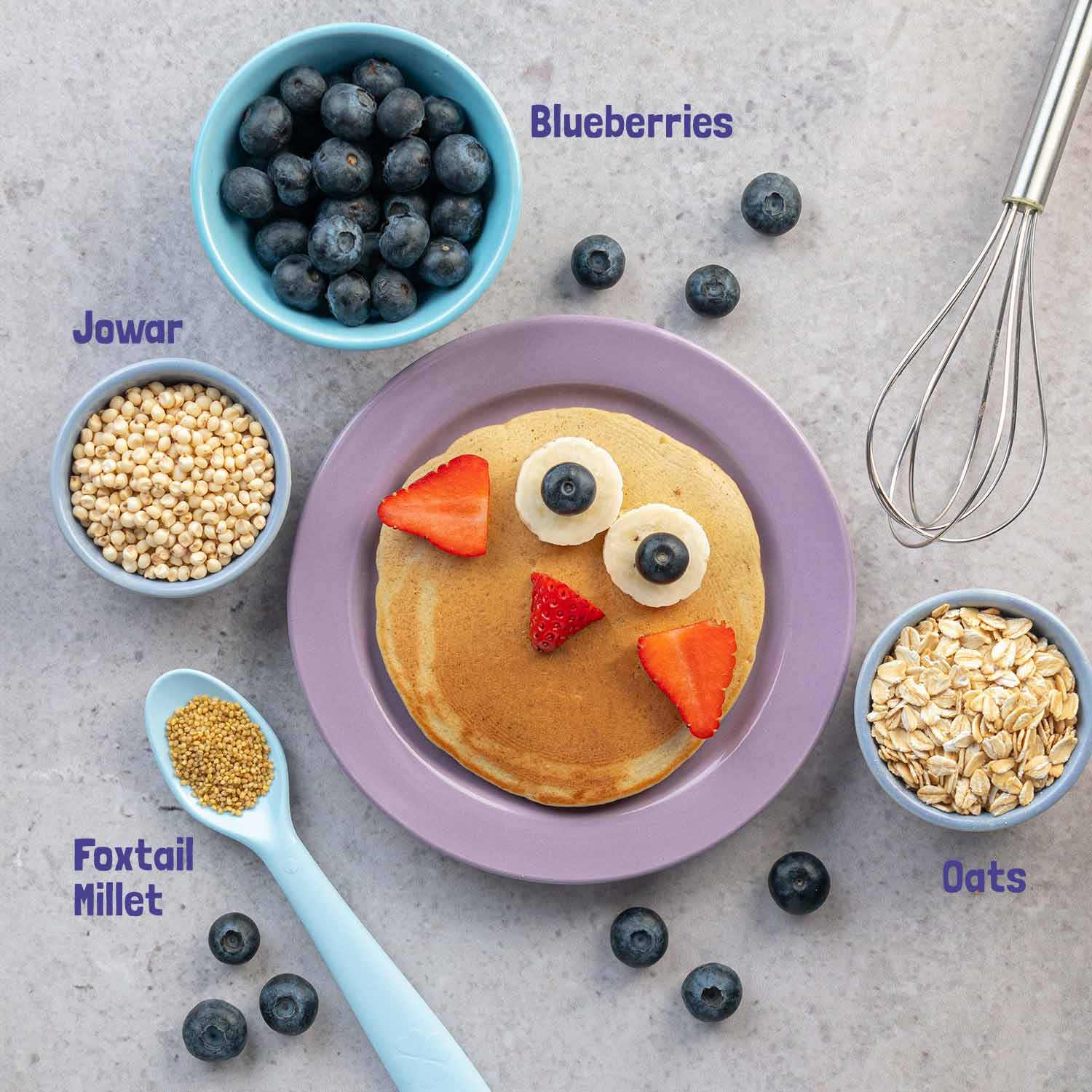 Blueberry Millet Pancake Mix × 2