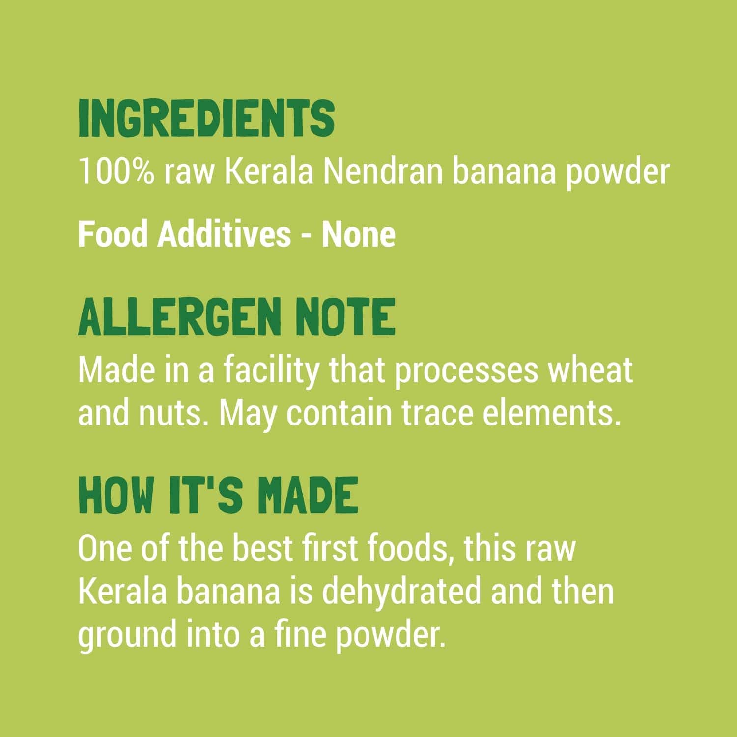 Raw Nendran Banana Powder