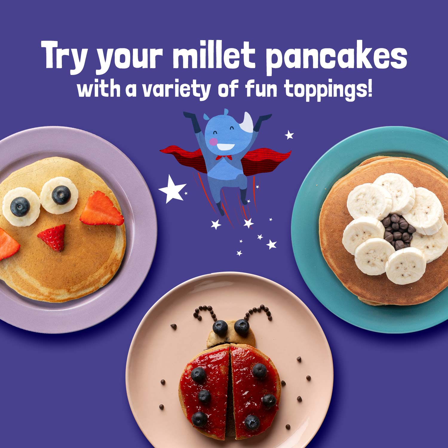 Blueberry Millet Pancake Mix × 2
