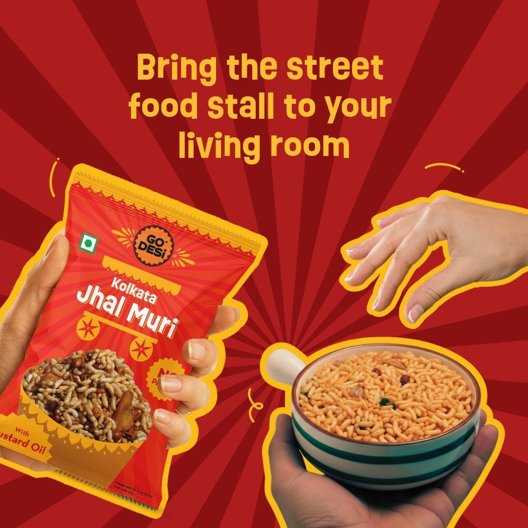 Kolkata Jhalmuri | Made with Mustard Oil | No Palm Oil | Pack of 3