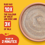 Mango, Ragi and Rice Cereal with Milk