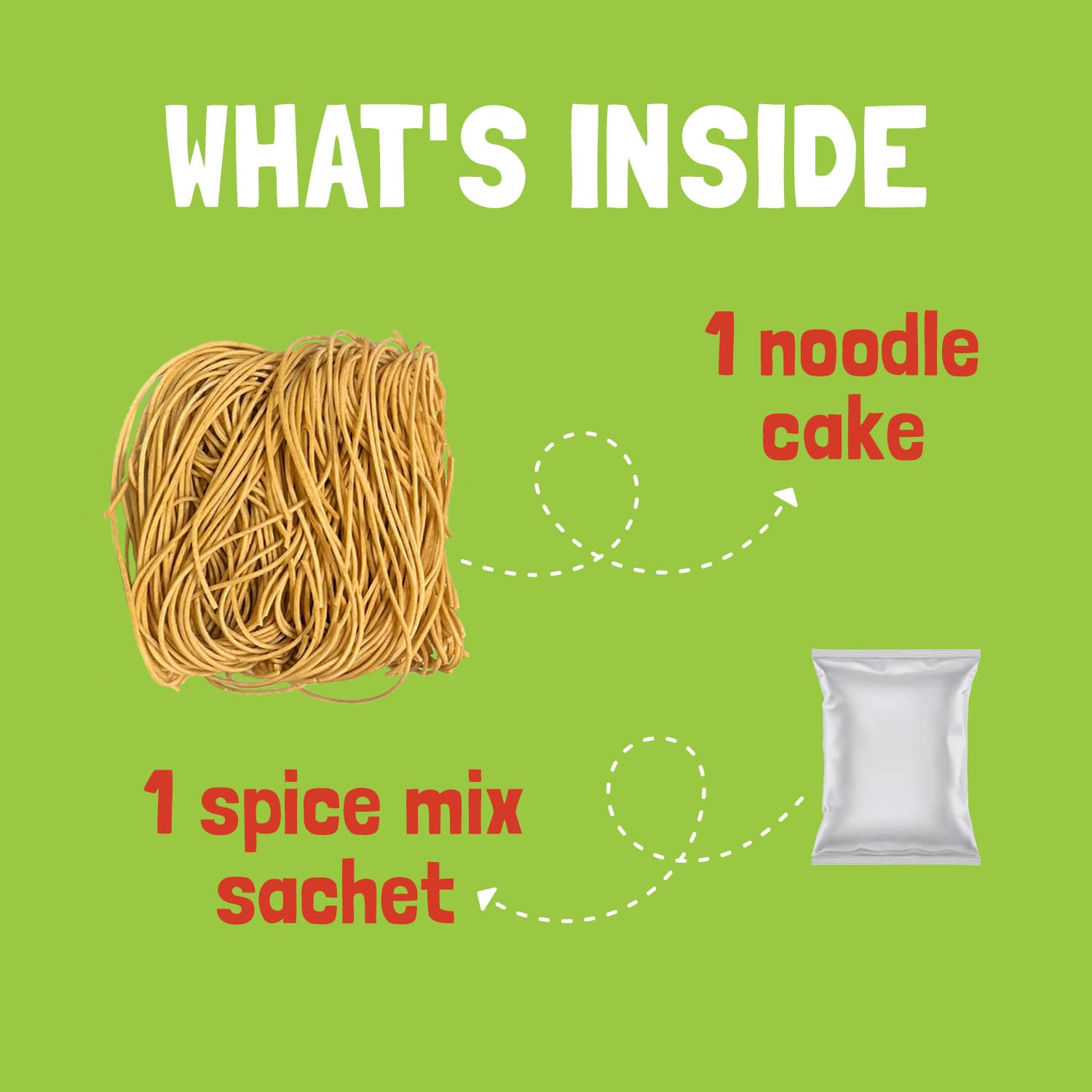 Millet Noodles - Mild Masala (Serves 2)