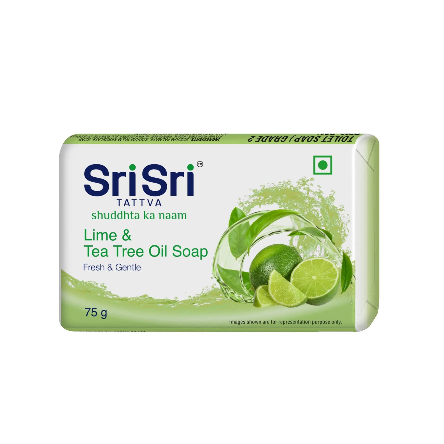 Lime & Tea Tree Oil Soap | Fresh & Gentle | Buy 3 Get 1 Free | 75 g Each