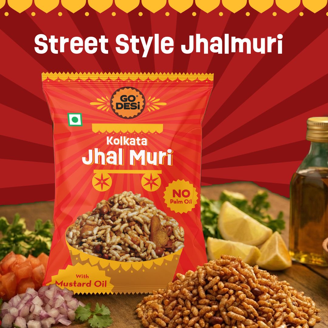 Kolkata Jhalmuri | Made with Mustard Oil | No Palm Oil | Pack of 3
