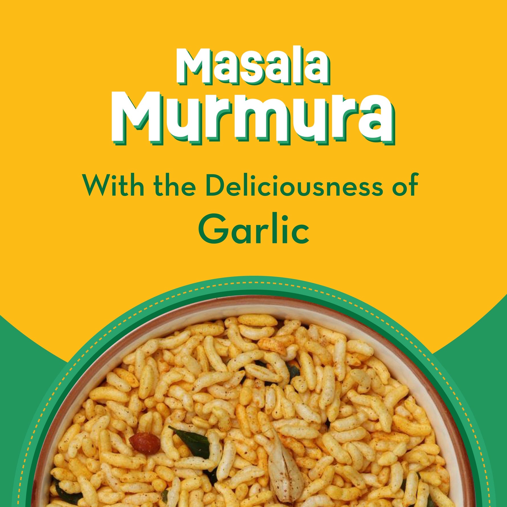 Garlic Masala Murmura | With Bold Garlic | No Palm Oil | Pack of 3