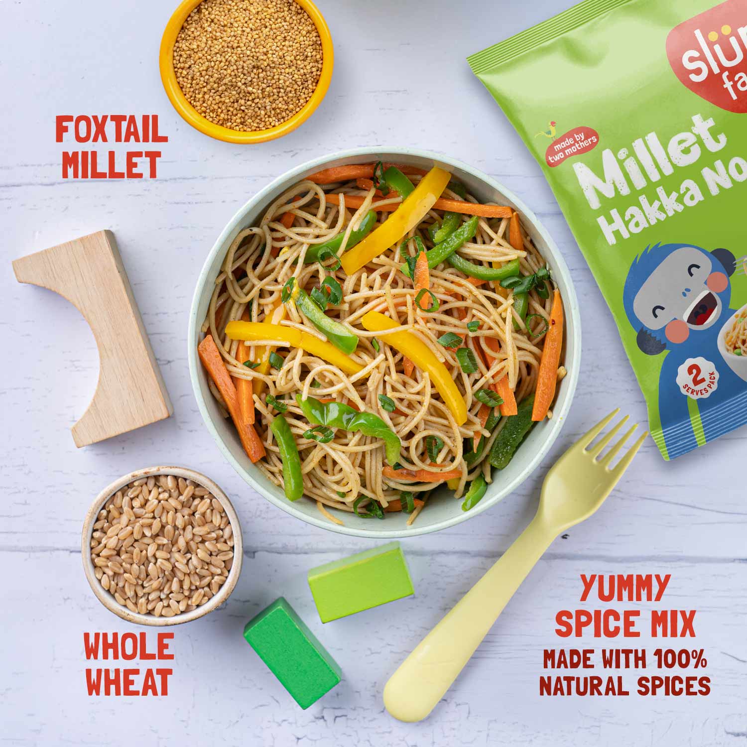 Millet Noodles - Mild Masala (Serves 2)