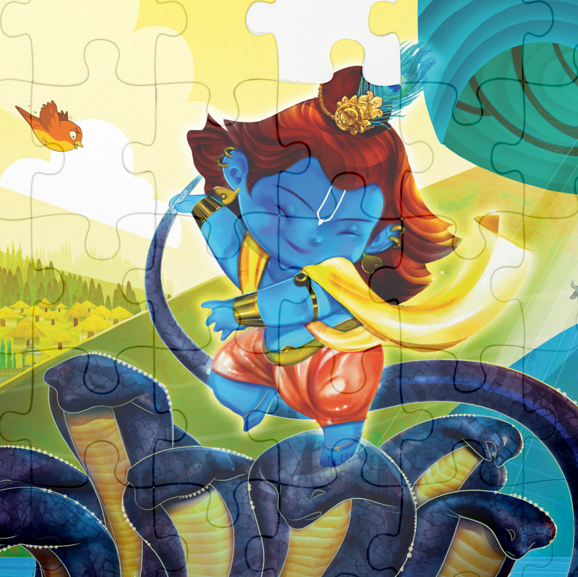 Krishna - The Protector- 54pcs puzzle