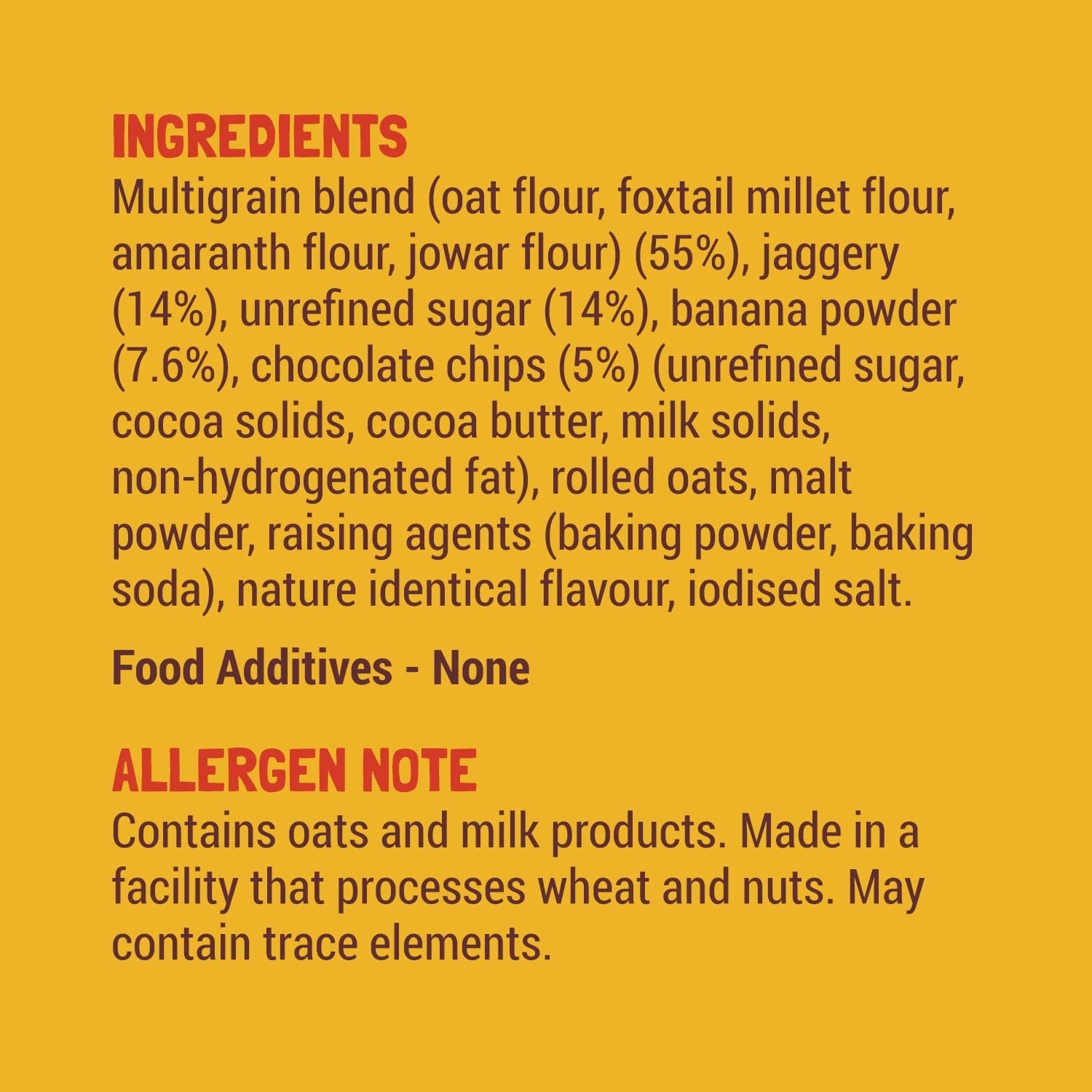 Banana Choco-Chip Millet Pancake Mix 300-gm Family Pack (Stock Up & Save)
