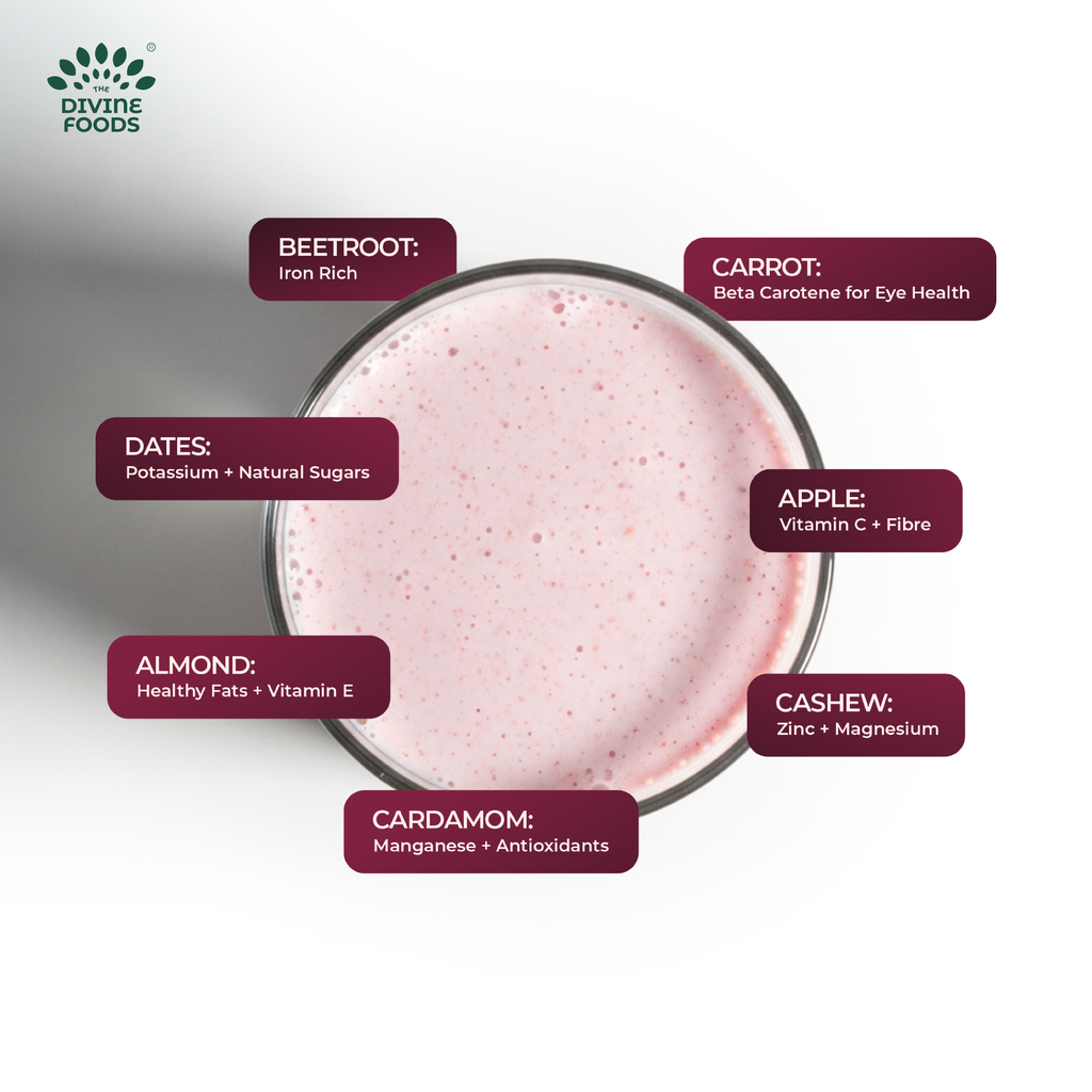 Natural ABC Latte Milk Mix (Apple+Beetroot+Carrot) - Healthy Alternative to Traditional Malt Drinks