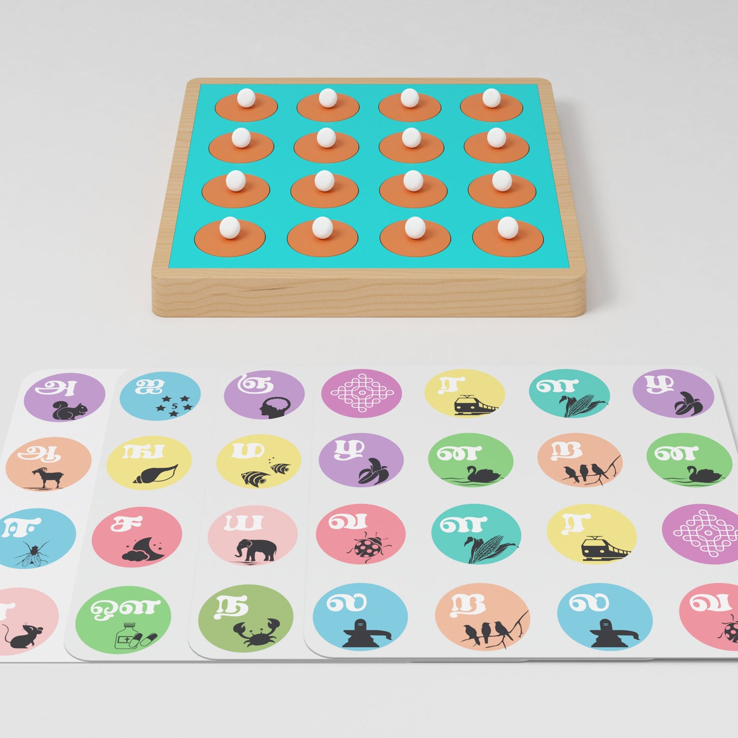 Turn and Learn - Tamil Language - Memory Game
