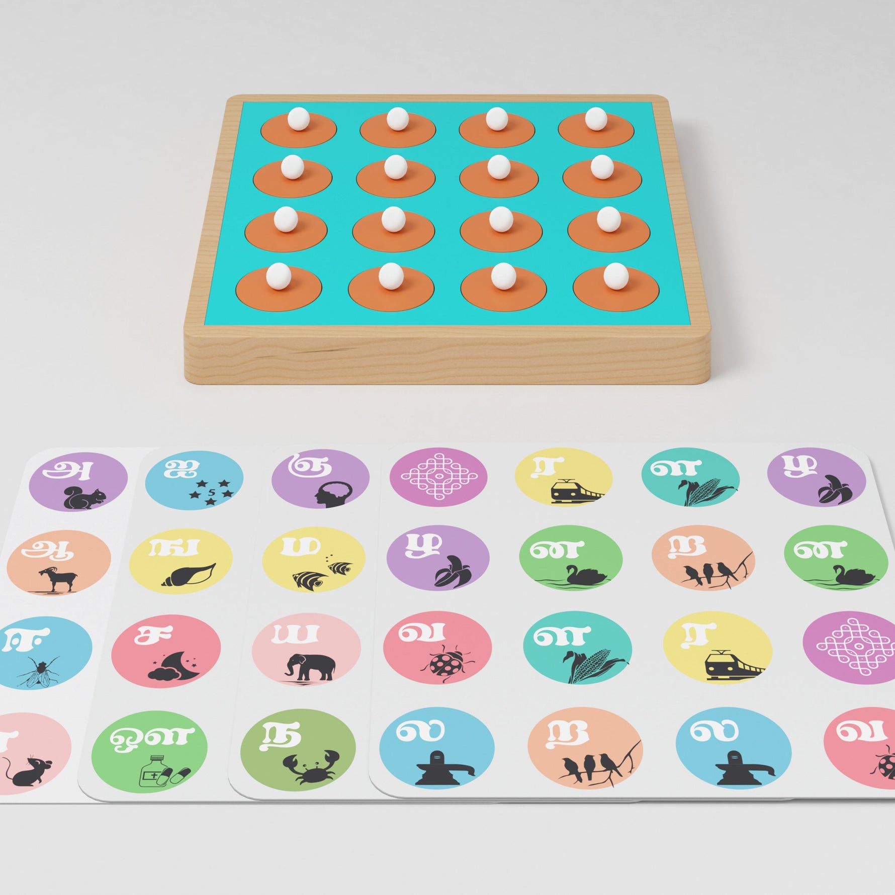 Turn and Learn - Tamil Language - Memory Game